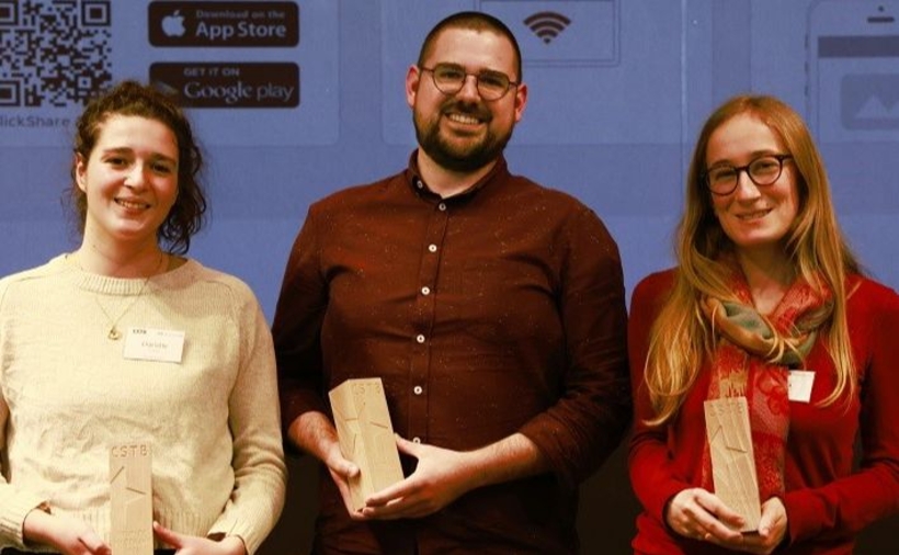 Charlotte Scarpa, Benoit Schmitt et Milèna Chabert, lauréats des Trophées des doctorants 2024